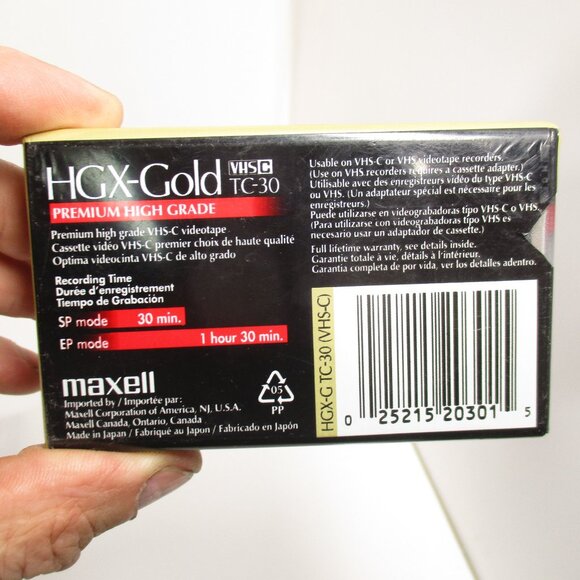 6 VHS-C TC-30 Camcorder Blank Video Cassette Tapes NEW SEALED - Picture 7 of 8